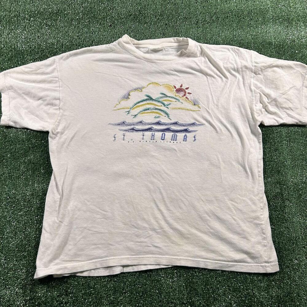 Vintage St. Thomas Graphic tee. Boxy XXL fit